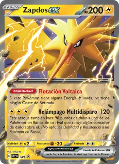 Zapdos ex, SVP Black Star Promos Nº 049 Holo