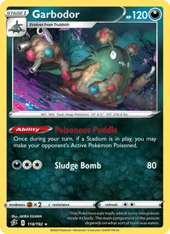 Garbodor, Rebel Clash No. 118 Normal