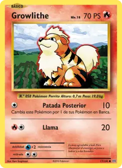 Growlithe, Evoluciones No. 17 Normal