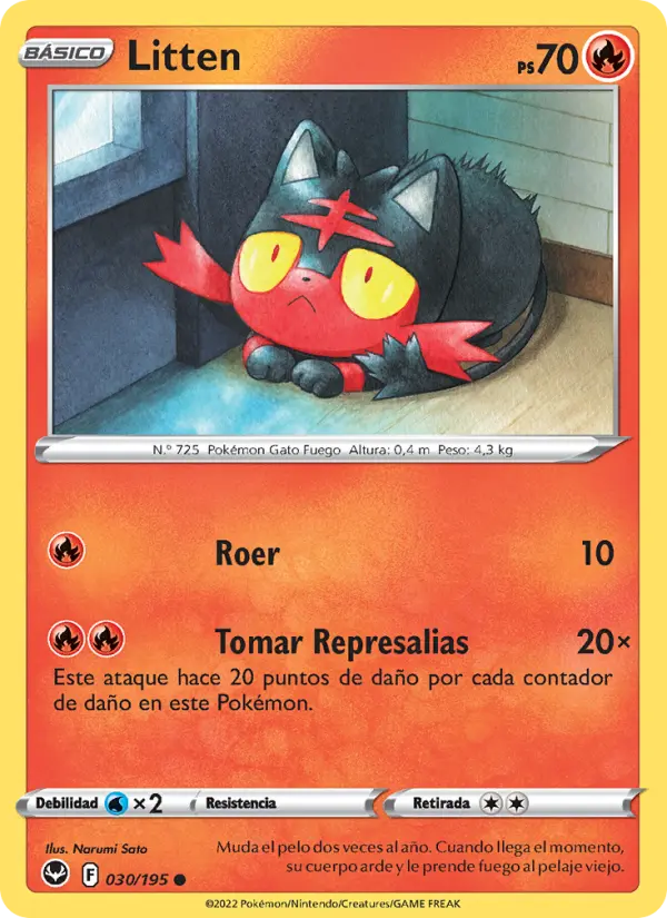 Litten, Tempestad Plateada Nº 030