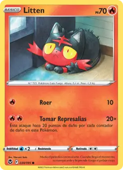 Litten, Tempestad Plateada Nº 030 Normal