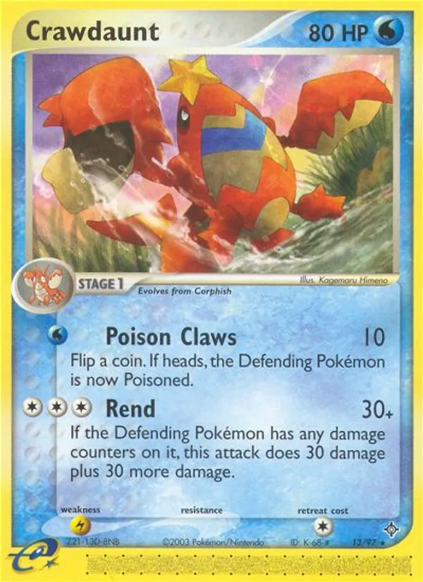 Crawdaunt, Dragon No. 13