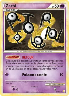 Zarbi, HeartGold SoulSilver No. 54 Normal