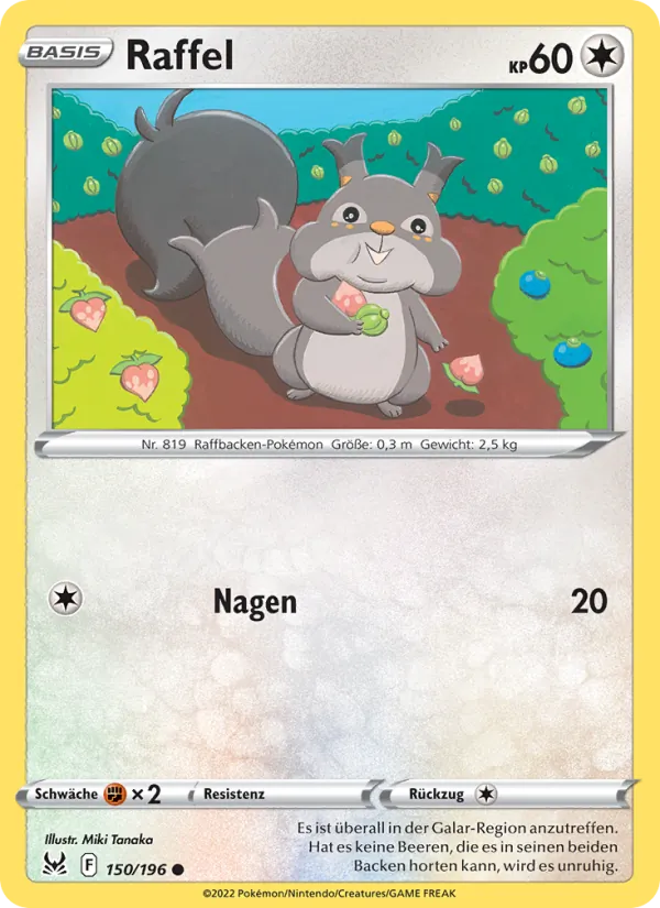 Raffel, Verlorener Ursprung No. 150
