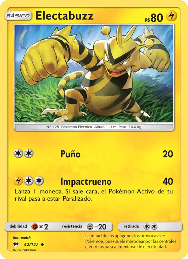 Electabuzz, Sombras Ardientes No. 42