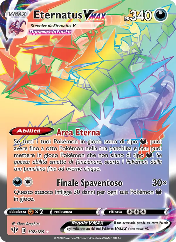 Eternatus VMAX, Fiamme Oscure No. 192