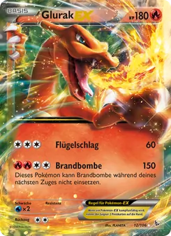 Glurak EX, Flammenmeer Nº 12 Normal