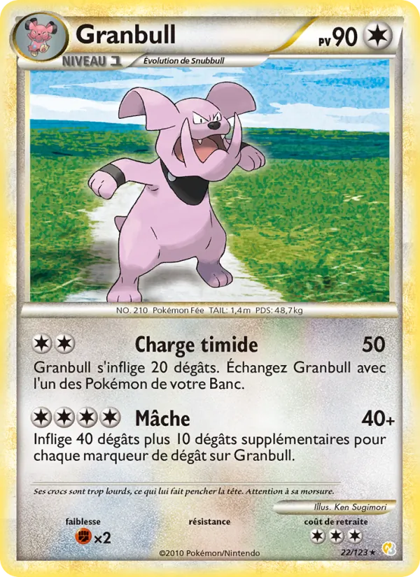 Granbull, HeartGold SoulSilver Nº 22