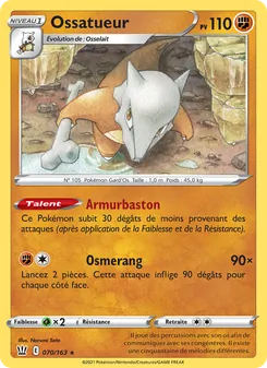 Ossatueur, Styles de combat No. 70 Normal