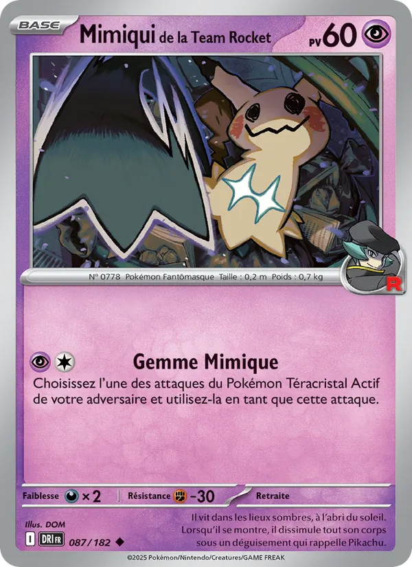 Mimiqui de la Team Rocket, Rivalités Destinées No. 087