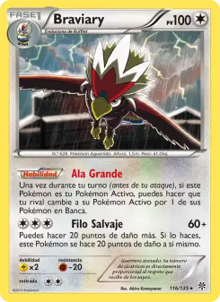 Braviary, Tormenta Plasma No. 116 Normal