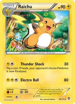 Raichu, Furious Fists No. 28 Normal