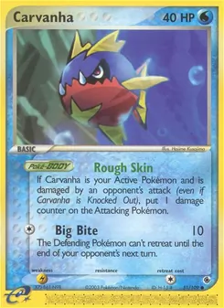 Carvanha, Ruby & Sapphire No. 51 Normal