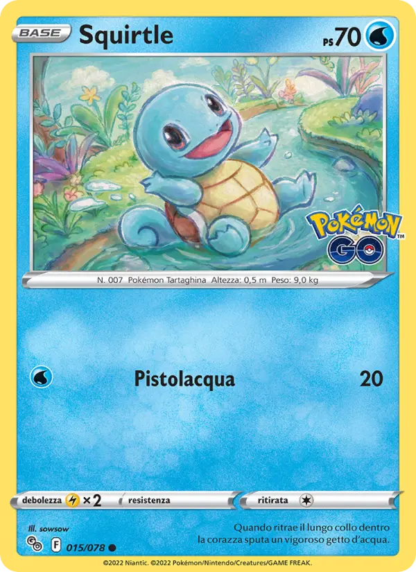 Squirtle, Pokémon GO No. 015