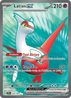 Latias-ex, Étincelles Déferlantes Nº 220 Holo