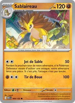 Sablaireau, Méga-Évolution Nº 069 Normal
