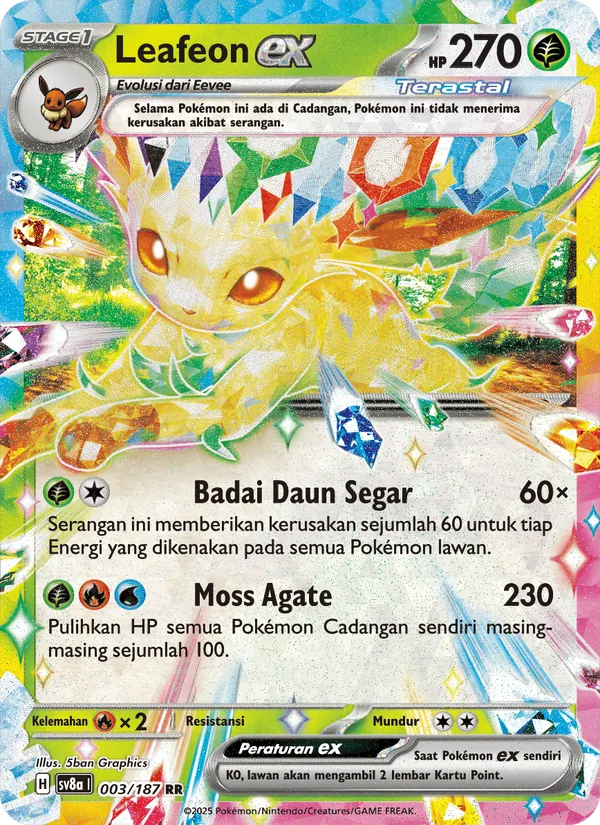 Leafeon ex, Festival Terastal ex No. 003