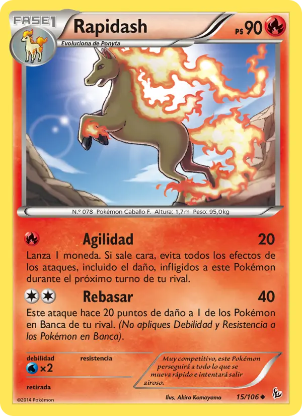 Rapidash, Destellos de Fuego No. 15