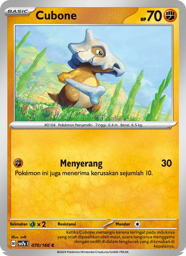 Cubone, Bimbingan Rasi No. 070