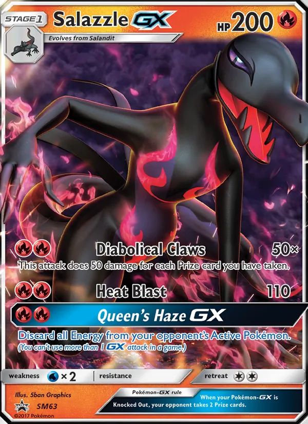 Salazzle GX, SM Black Star Promos No. SM63