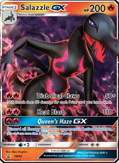 Salazzle GX, SM Black Star Promos Nº SM63 Normal