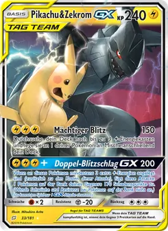 Pikachu & Zekrom GX, Teams Sind Trumpf Nº 33 Normal