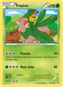 Tropius, Cielos Rugientes No. 12 Normal