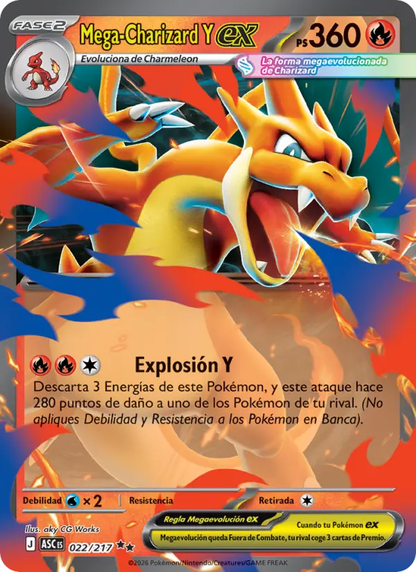 Mega-Charizard Y ex, Héroes Ascendentes No. 022