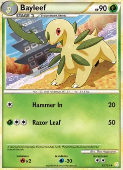 Bayleef, HeartGold SoulSilver No. 35 Normal