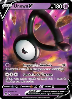 Unown V, Tempestad Plateada No. 065 Holo