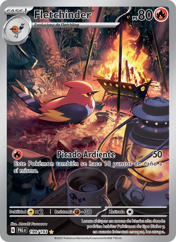 Fletchinder, Evoluciones en Paldea Nº 199