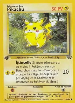 Pikachu, Jungle Nº 60 Normal