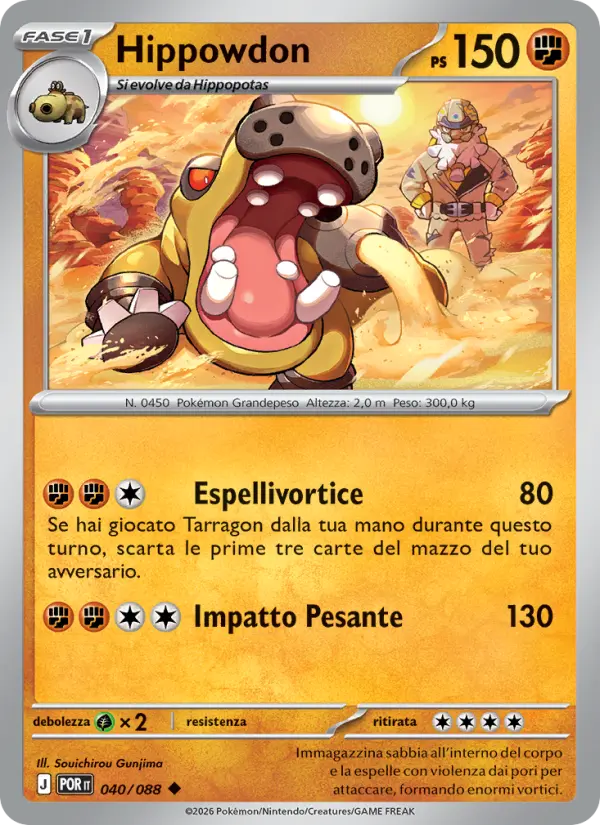 Hippowdon, Equilibrio Perfetto No. 040