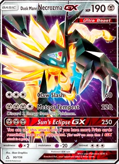 Dusk Mane Necrozma GX, Ultra Prism No. 90 Normal