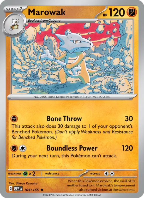 Marowak, 151 Nº 105