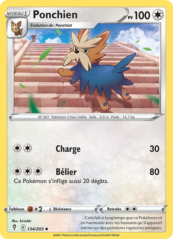 Ponchien, Évolution Céleste Nº 134