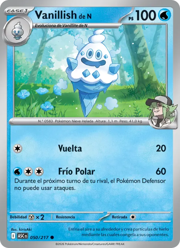 Vanillish de N, Héroes Ascendentes No. 050