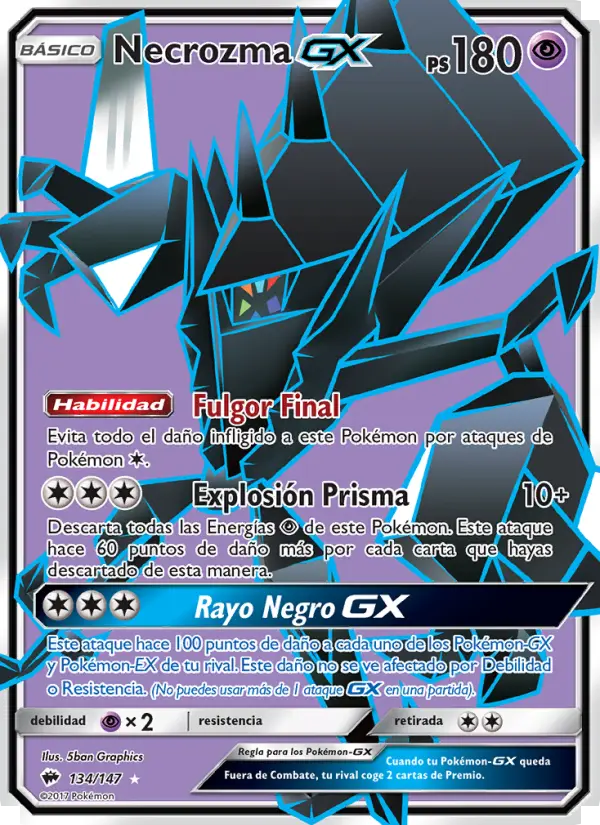 Necrozma GX, Sombras Ardientes No. 134