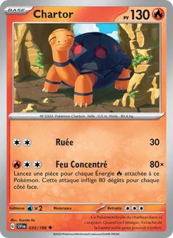 Chartor, Écarlate et Violet Nº 035 Normal