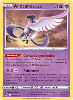 Articuno di Galar, Evoluzioni Eteree No. 63 Holo