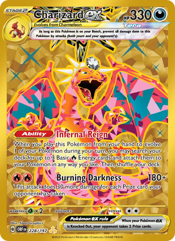 Charizard ex, Obsidian Flames Nº 228