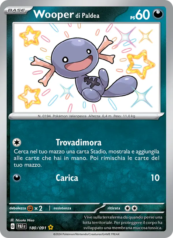 Wooper di Paldea, Destino di Paldea No. 180