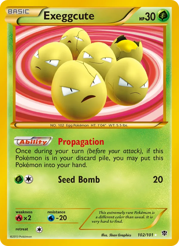 Exeggcute, Plasma Blast No. 102