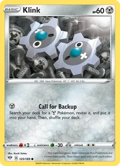 Klink, Darkness Ablaze No. 125 Normal