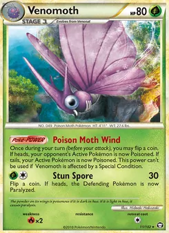 Venomoth, Triumphant Nº 11 Holo