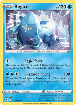 Regice, Astralglanz Nº 037 Normal