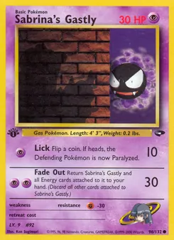 Sabrina's Gastly, Gym Challenge No. 96 Normal
