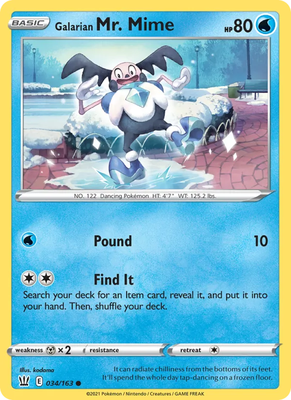 Galarian Mr. Mime, Battle Styles No. 34