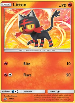 Litten, SM Black Star Promos No. SM23 Normal
