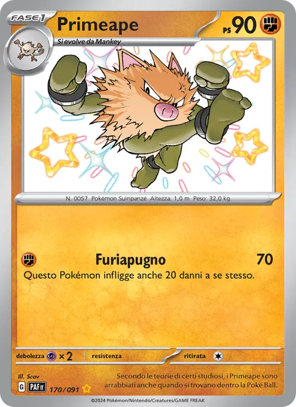 Primeape, Destino di Paldea Nº 170